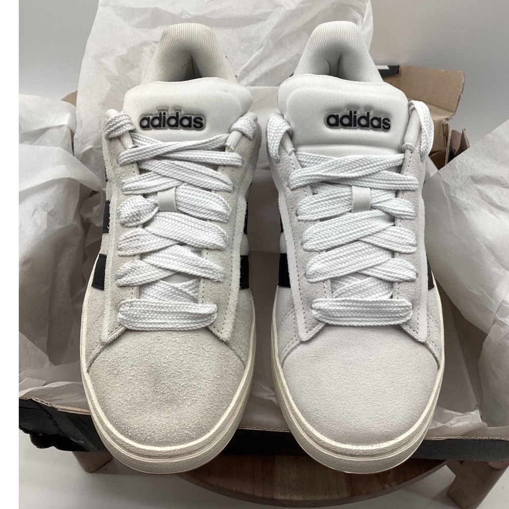 Adidas Campus 00s Crystal White Core Black Suede Sneakers JP7631 Womens 9.5